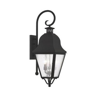 Livex Lighting Amwell 3 - Light Wall Light in  Black