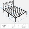 Yaheetech Modern Metal Platform Bed Frame with Headboard - 3 of 4