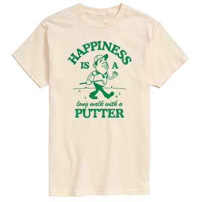 Men's - Instant Message - Long Walk With A Putter Short Sleeve Graphic T-Shirt