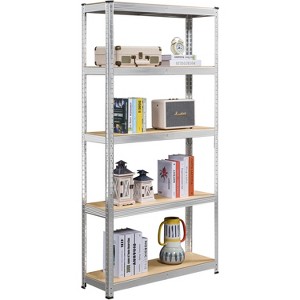 Yaheetech 5-Tier Shelf Steel Shelving Unit Storage Rack - 1 of 4