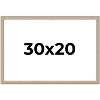 PosterPalooza | 30x20 Thin Barnwood Picture Frame, UV Acrylic, 2 Finishes - Grey and Black - 2 of 4