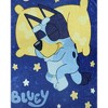 Bluey Blanket Sleepy Blue Night Soft Plush Micro Raschel Throw 46" X 60" Multicolored - 2 of 4