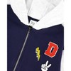 Deux par Deux Boy Full Zip Hooded Fleece Jacket Navy Blue - 4 of 4