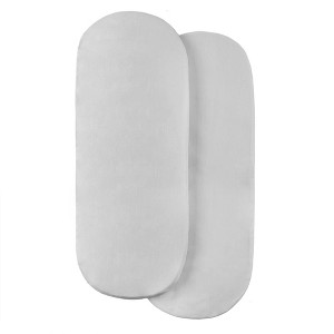 Tadpoles Tadpoles Moses Basket Foam Pad With Removable Cotton Cover, Grey, 1-Piece - 1 of 3