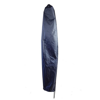 Charcoal Grey Heavy-Duty Polyester Outdoor Umbrella Cover