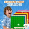 Strictly Briks Classic Stackable Baseplates, Building Bricks For Towers, Shelves, and More, Rainbow Colors, 12 Pack, 6x6 Inches - 2 of 4