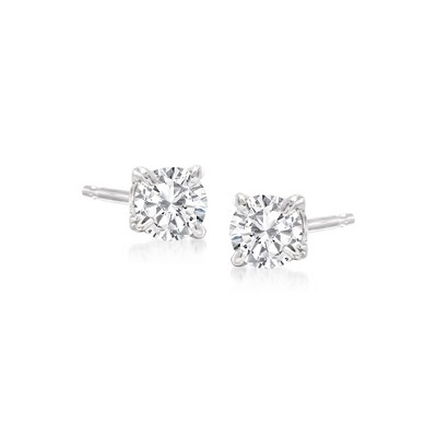 Ross-Simons 0.33 ct. t.w. Diamond Stud Earrings in 14kt White Gold
