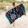 Premium Cotton Ultra-Soft and Durable Beach Towel by Blue Nile Mills - 2 of 4