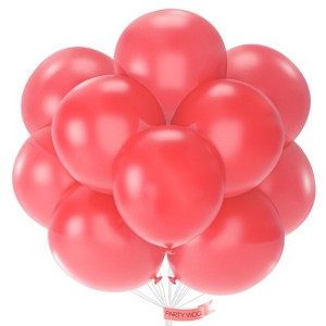 PartyWoo Balloons Pink Rose Hot Watermelon 18 Inch 20 pcs - 1 of 4