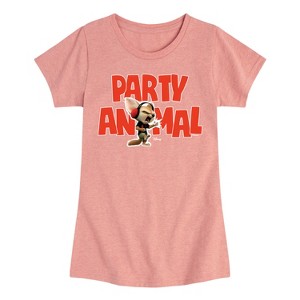 Girls' - Disney - Party Animal Fitted Short Sleeve Graphic T-Shirt - 1 of 4