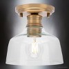 Urban Ambiance Luxury Transitional Indoor Ceiling Light,  7''H x 7-5/8"W x 7-5/8''D,  Vintage Brass Finish, UHP4883 - 3 of 4