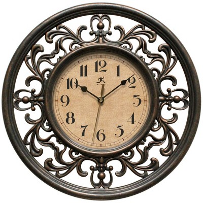 Hearth & Hand With Magnolia 20” Brass Analog Wall Clock – Circular, Glass & Metal – Like New