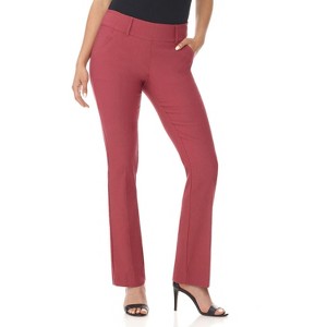 Rekucci Women's Ease into Comfort Classic Bootcut Pant with Tummy Control - 1 of 4