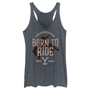 Women's Yellowstone Born to Ride Est. 1886 Racerback Tank Top - 1 of 4