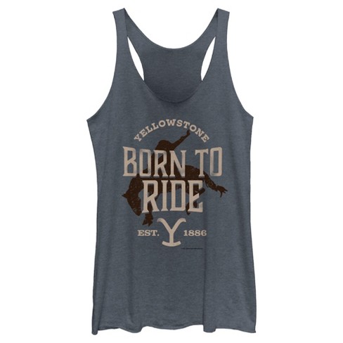 Women's Yellowstone Born To Ride Est. 1886 Racerback Tank Top : Target