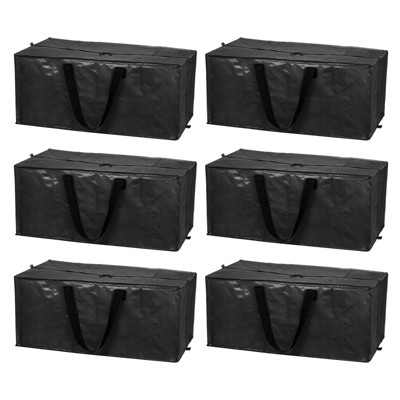 Unique Bargains Waterproof Extra Large Foldable Space Saving Storage Tote 6 Pcs