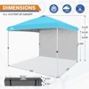 EAGLE PEAK Pop Up Canopy Tent with 1 Sidewall, Easy Setup Event Tent - 2 of 4