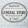 VIP Metal 15.75 in. Off-White Embossed "General Store" Wall Sign - 3 of 4