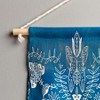 Sunshinecanteen Flores Cyan Large Portrait 22" x 31 1/2" Fiber Wall Hanging - Society6 - 3 of 3