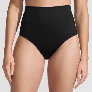 Lands' End Women's Chlorine Resistant Pinchless High Waisted Bikini Bottoms - 1 of 4