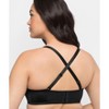 Curvy Couture plus Strapless Sensation Multi-way Push Up Bra Black