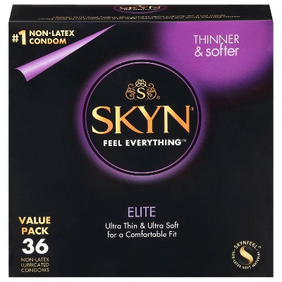 Skyn Elite Non-latex Lubricated Condoms - 36ct : Target