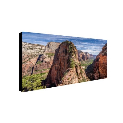 Trademark Fine Art -Pierre Leclerc 'Angels Landing' Canvas Art