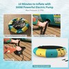 Costway 12FT Inflatable Water Bouncer Splash Padded Water Trampoline Blue\Yellow - 4 of 4