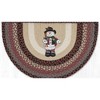 Earth Rugs Snowman in Top Hat Printed Tread Slice – Winter Holiday Farmhouse Accent 18"x29" - 2 of 3