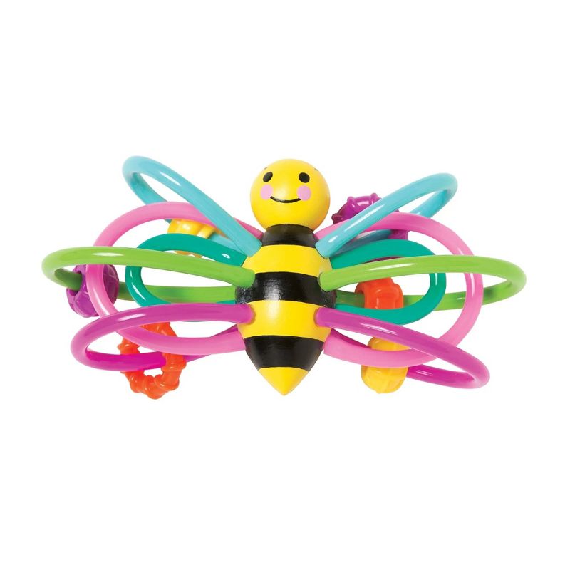 Manhattan Toy Winkel Bee Rattle and Sensory Teether Baby Toy, 2 of 3