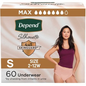 Depend Silhouette Women's SMALL Postpartum & Incontinence Disposable Underwear - 1 of 4