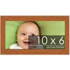 PosterPalooza | Photo Size Modernist Brown Picture Frame - UV Acrylic, Foam Board Backing, Hanging Hardware - 2 of 4