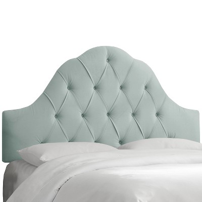 Arched Tufted Headboard - Velvet Pool - King - Skyline Furniture