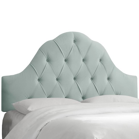 Arched Tufted Headboard Velvet Pool King Skyline Furniture Target