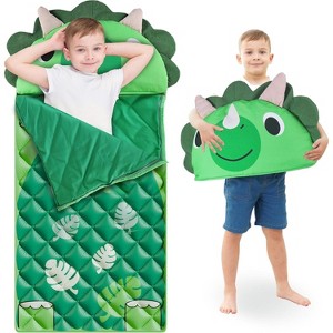 iPlay, iLearn Kid Sleeping Bag, Dinosaur Slumber Sack, Toddler Boy Nap Mat - 1 of 3