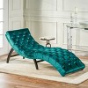 Vynxaria Velvet Chaise Lounge ¨C Elegant Comfort for Your Relaxation Nook - 2 of 4