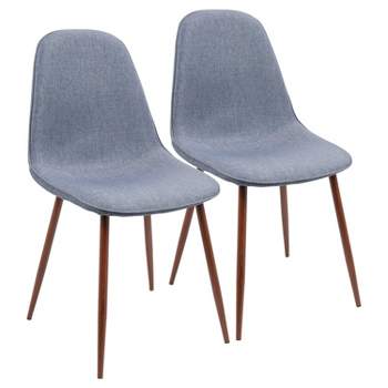 Set of 2 Pebble Mid-Century Modern Dining Accent Chairs - LumiSource