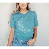 Simply Sage Market Women's Floral Moon Short Sleeve Graphic Tee - 2 of 3