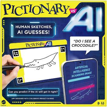 Mattel Games Pictionary Air Drawing Game, Family Game with Light-up Pen and  Clue Cards, Links to Smart Devices, Makes a Great Toy for 8 Year Olds and