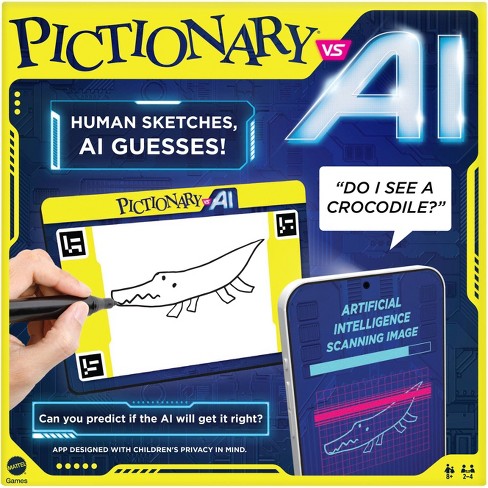 Mattel Games Pictionary Air 2 Game for Kids, Adults, Family and Game Night,  Award-Winning Air-Drawing Family Game, Draw in the Air and See it On