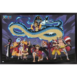 Trends International One Piece: Wano Country - Crew Dragon Framed Wall Poster Prints - 1 of 4