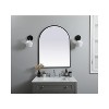 Elegant Lighting Metal Frame Arch Mirror 27x36 Inch in Black - 2 of 4