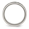 Black Bow Jewelry Men's 8mm Titanium Laser Cut Design Polished Flat Standard Fit Band - 2 of 4
