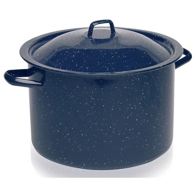 Imusa USA Enamel Stockpot Blue