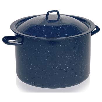 Alpine Cuisine 4 Quart Non-stick Stock Pot with Tempered Glass Lid and  Carrying Handles, Multi-Purpose Cookware Aluminum Dutch Oven for Braising