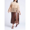 ELOQUII Women's Plus Size Fringe Half Sweater - 4 of 4