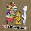Garfield Balanced Diet Adult T-Shirt Safari Green - 2 of 4