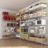 SEVOBAL Utility Storage Shelves Adjustable Multi Tier Design Durable Iron for Home Office Garage Organization, White, 29.92"*14.37"*13.18" - 3 of 4