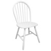 vidaXL Dining Chairs 4 pcs White Solid Rubber Wood - 4 of 4