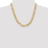 Black Bow Jewelry Men's 8.75mm 10k Yellow Gold Solid Concave Figaro Chain Necklace - 2 of 4